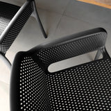 POLY ARMCHAIR BLACK - 21.9" x 24" X 31.5"