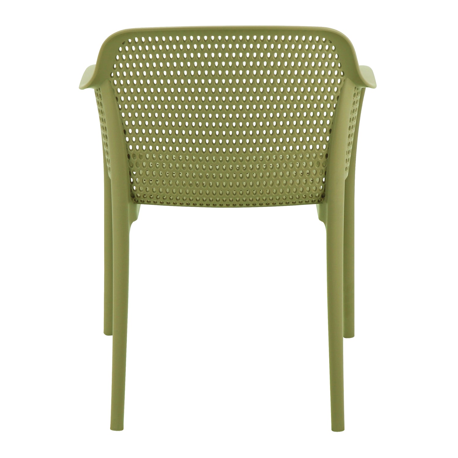 POLY ARMCHAIR OLIVE GREEN - 21.9" x 24" X 31.5"