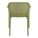 POLY ARMCHAIR OLIVE GREEN - 21.9" x 24" X 31.5"