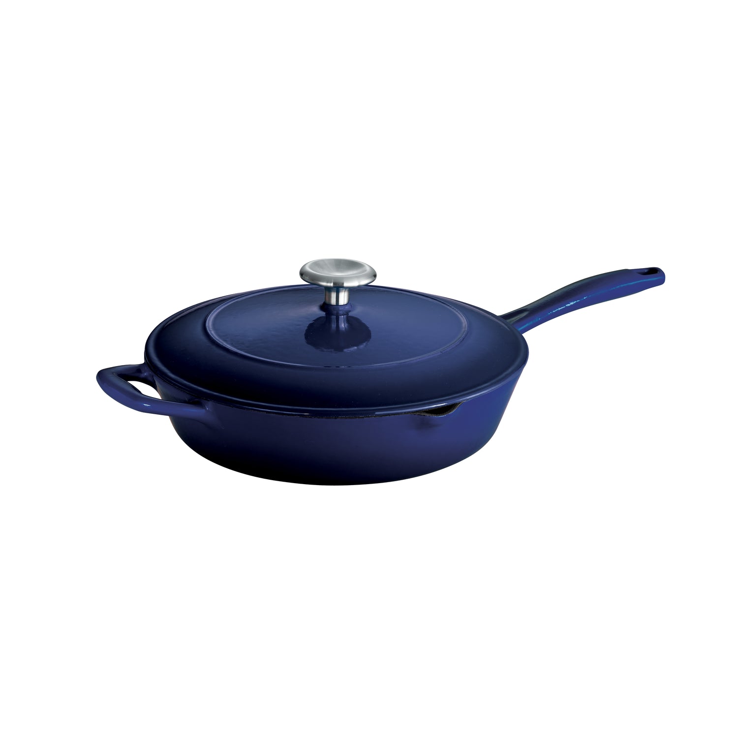 10 Inch Enameled Cast Iron Covered Skillet
