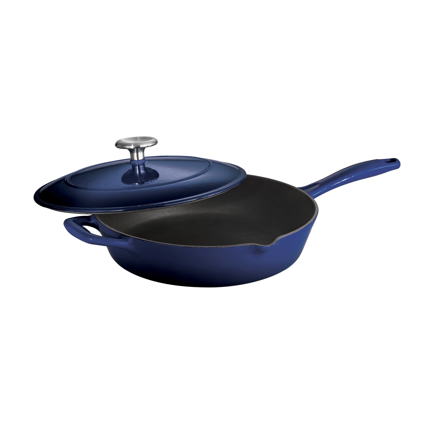 10 Inch Enameled Cast Iron Covered Skillet
