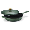 12 Inch Enameled Cast Iron Covered Skillet - Cactus