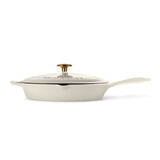 12 Inch Enameled Cast Iron Covered Skillet