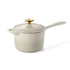 2.5 Quart Enameled Cast Iron Covered Sauce Pan - Latte