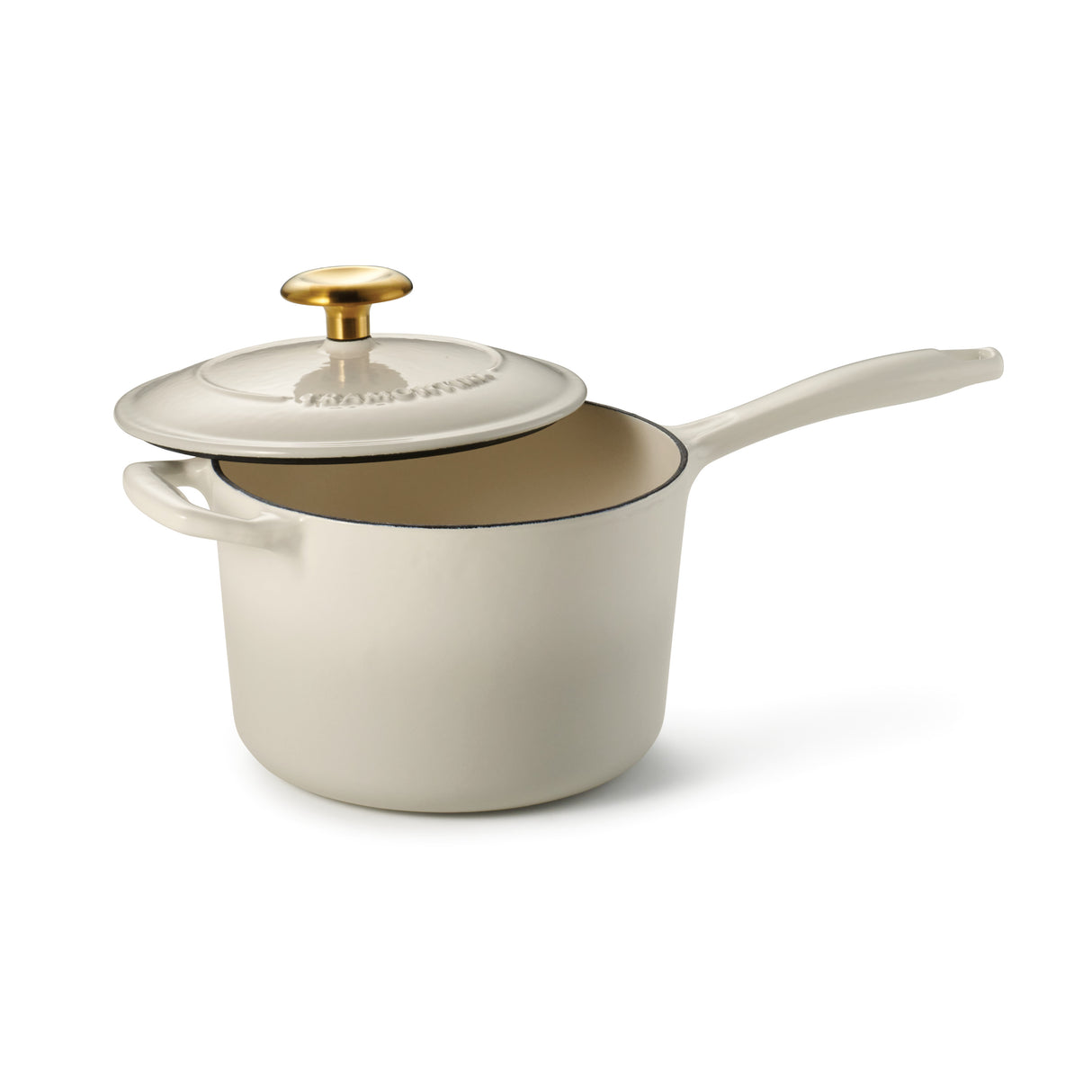 2.5 Quart Enameled Cast Iron Covered Sauce Pan