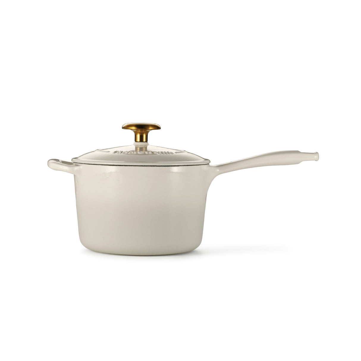 2.5 Quart Enameled Cast Iron Covered Sauce Pan