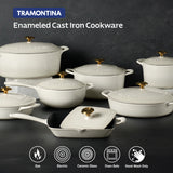 2.5 Quart Enameled Cast Iron Covered Sauce Pan
