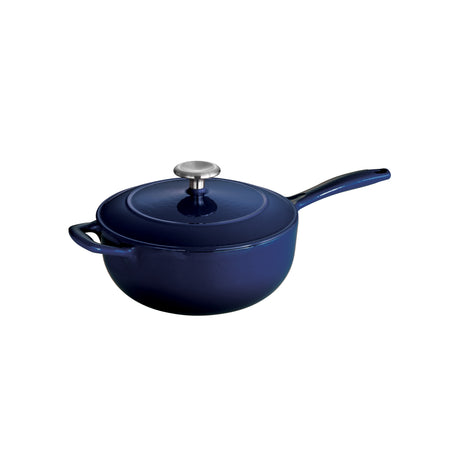 3 Quart Enameled Cast Iron Covered Saucier