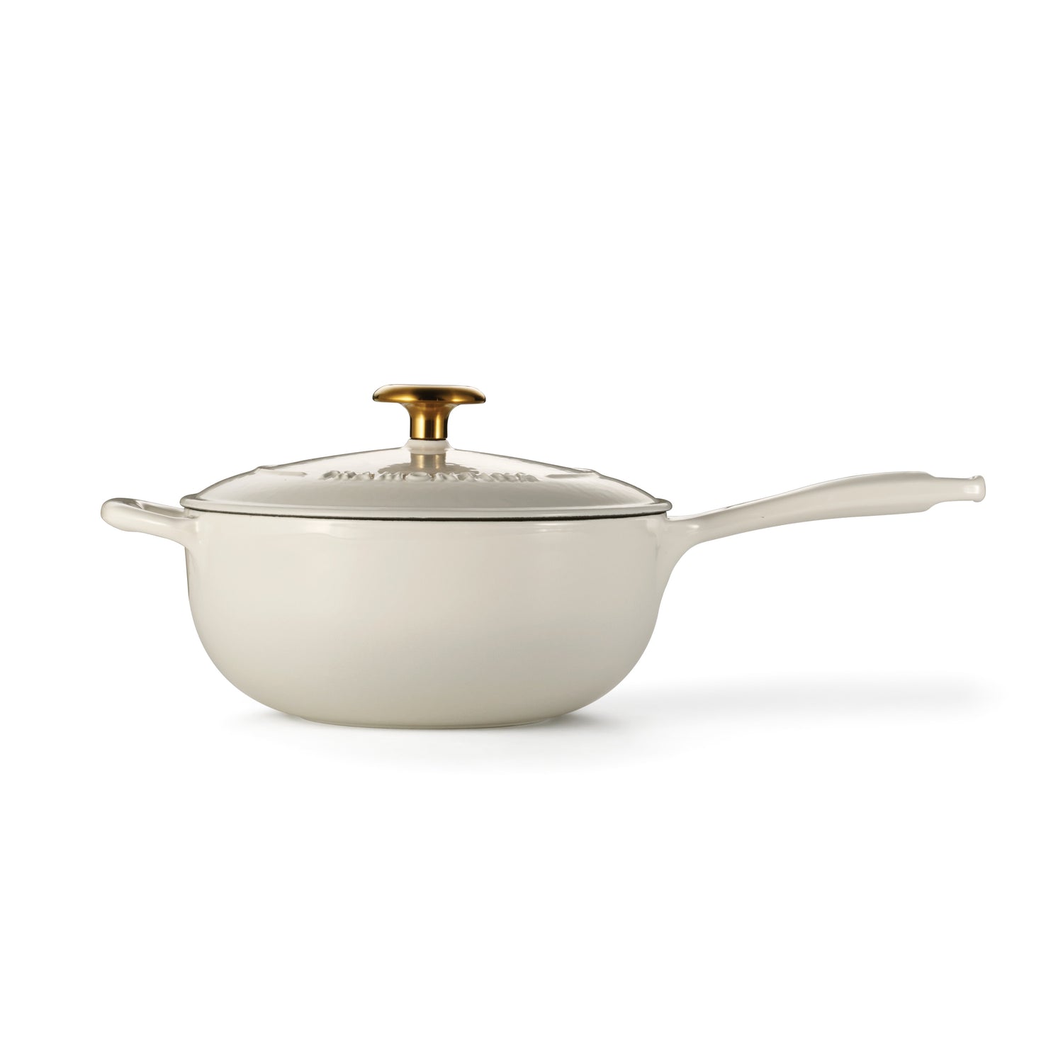 3 Quart Enameled Cast Iron Covered Saucier