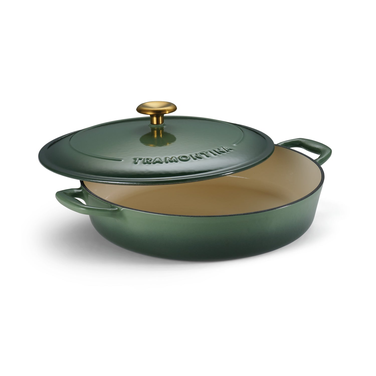 4 Quart Enameled Cast Iron Covered Braiser