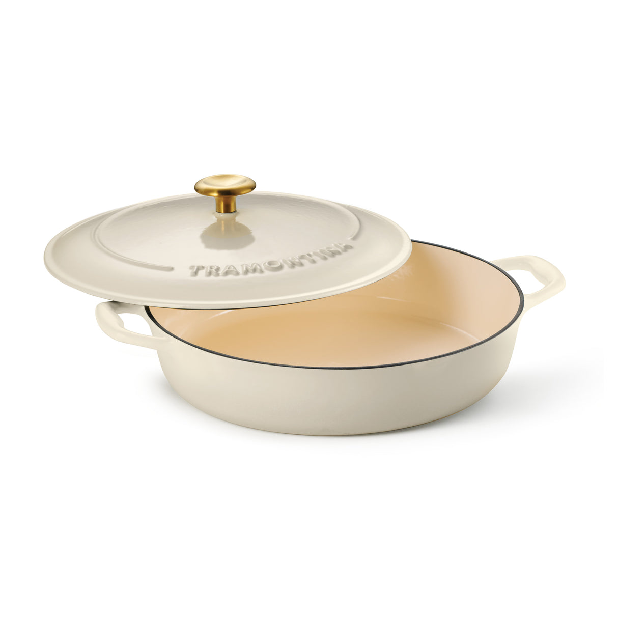 4 Quart Enameled Cast Iron Covered Braiser