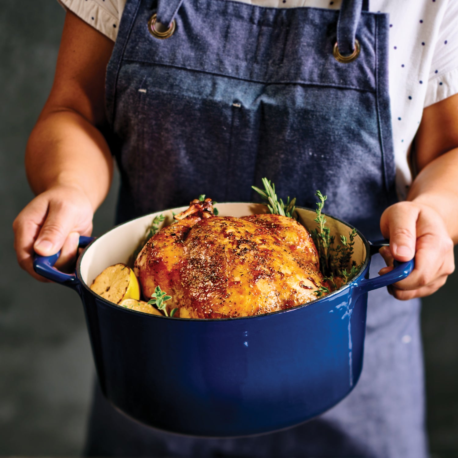 5.5 Quart Enameled Cast Iron Covered Dutch Oven