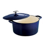 6.5 Quart Enameled Cast Iron Covered Dutch Oven - Cobalt