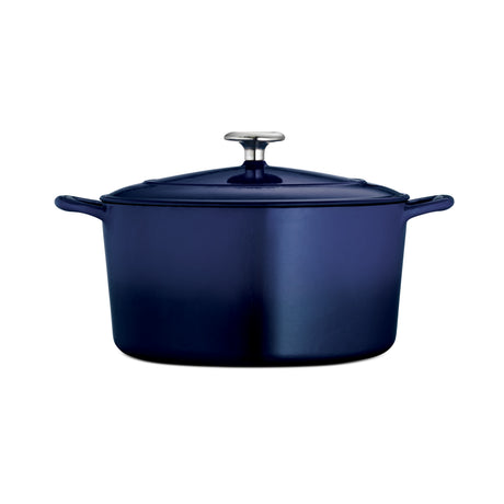 6.5 Quart Enameled Cast Iron Covered Dutch Oven - Cobalt