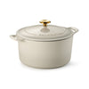 6.5 Quart Enameled Cast Iron Covered Dutch Oven - Latte