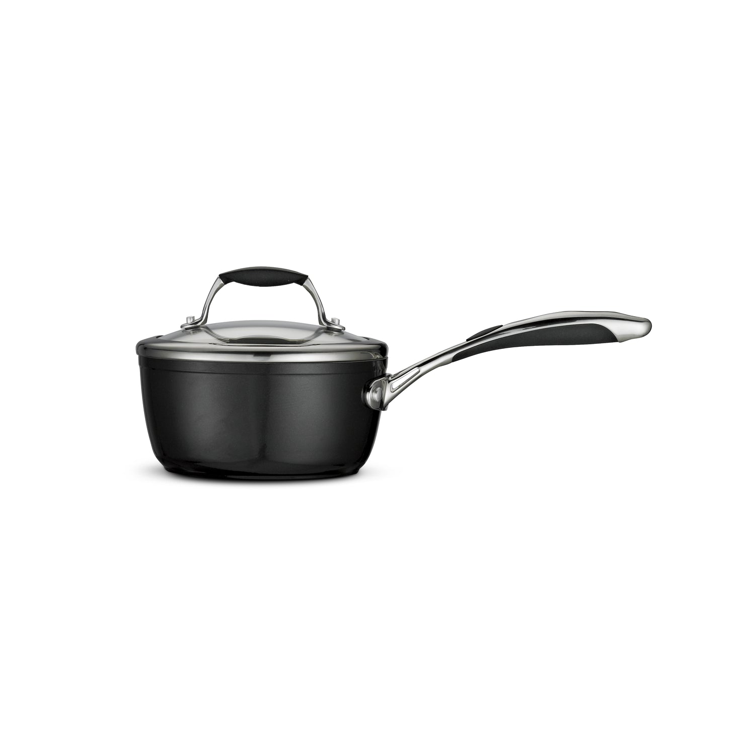 Ceramic Covered Sauce Pan - Black