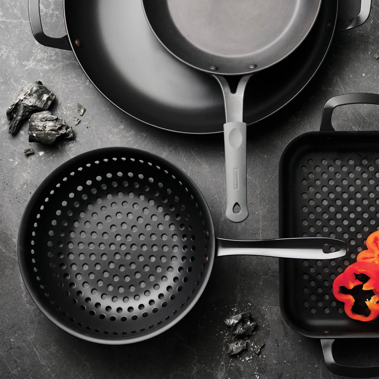 Churrasco BBQ 10 in Round Carbon Steel Stir Fry Pan