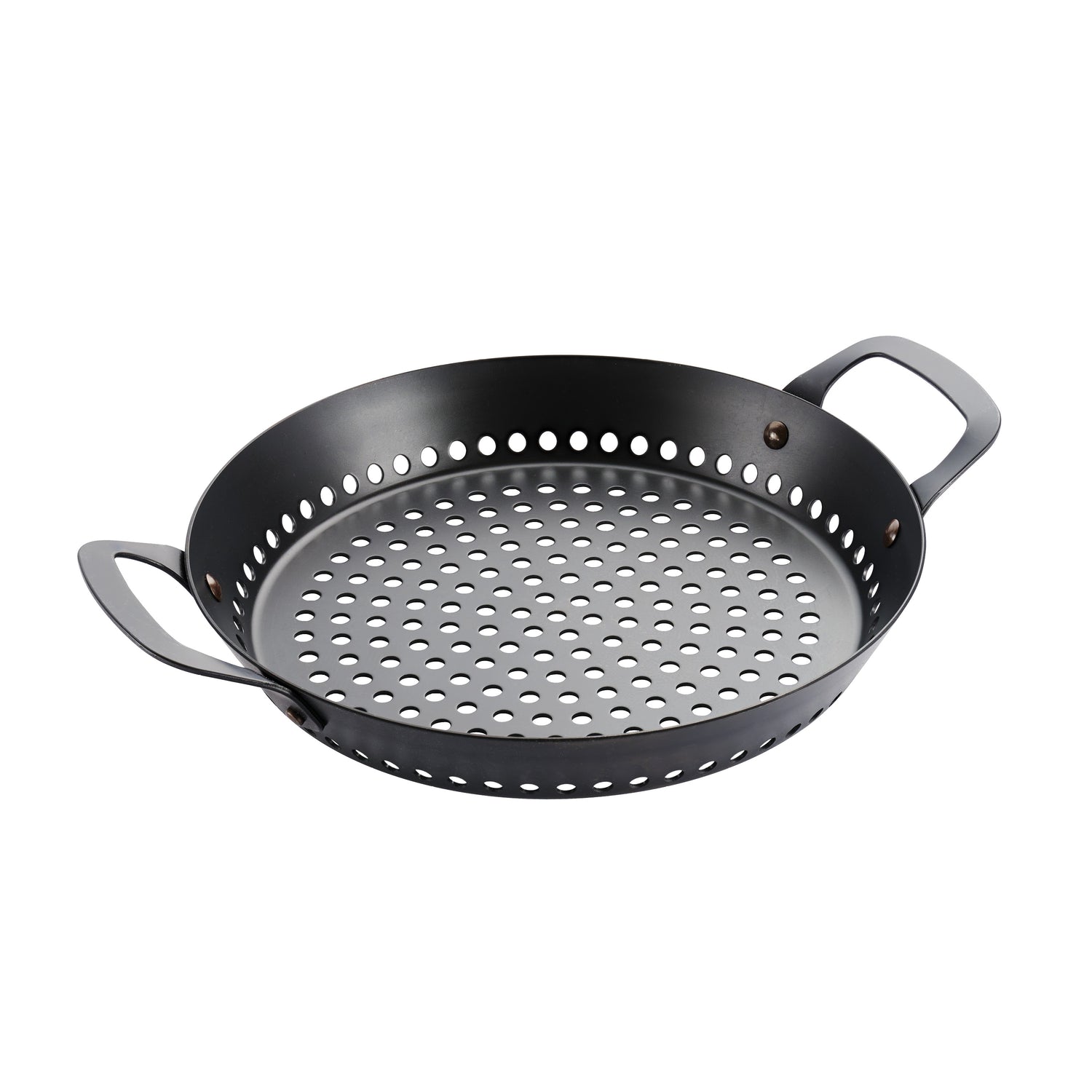 Churrasco BBQ 12 in Round Carbon Steel Grill Pan