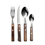 24 PC TABLEWARE SET - POLYWOOD HANDLE