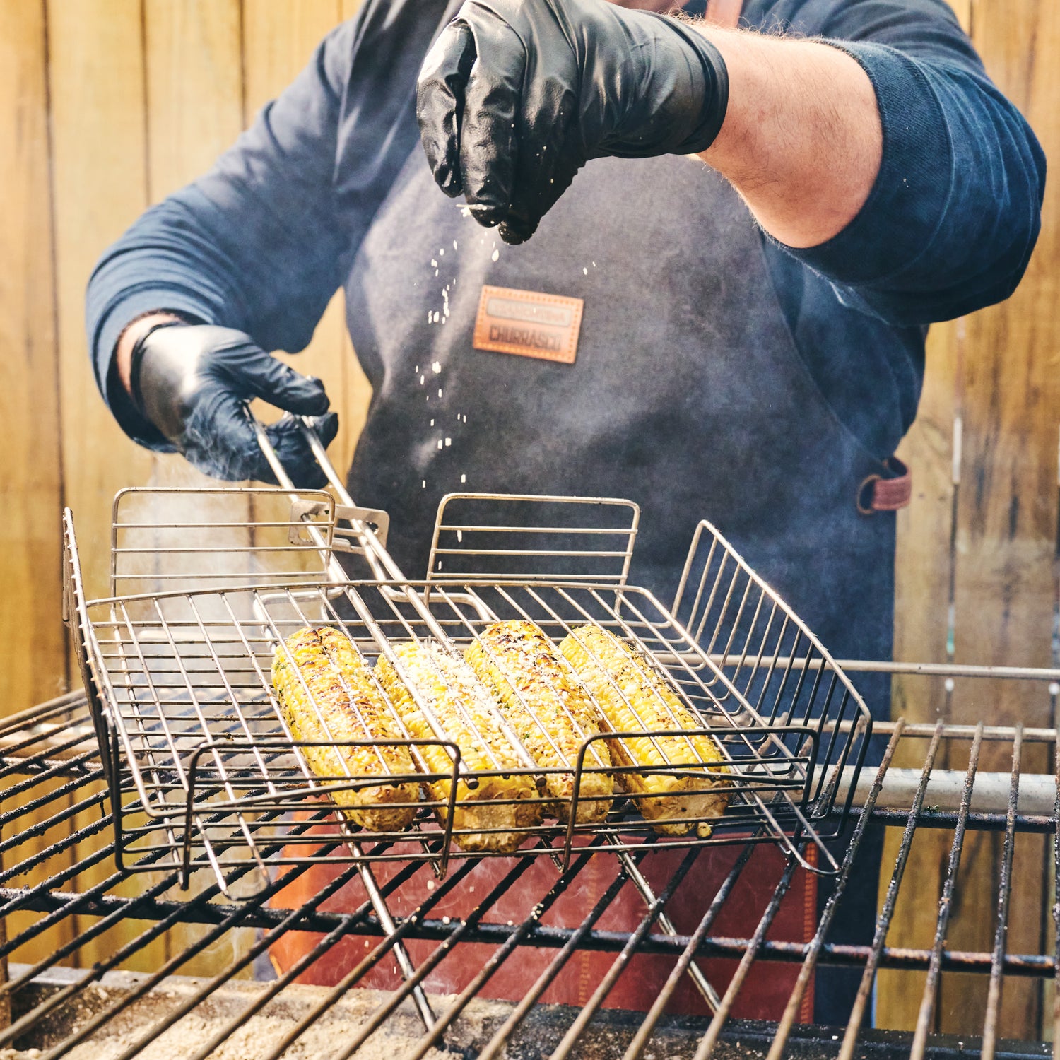 Churrasco BBQ Stainless Steel Multi-Use Deep Grill Basket