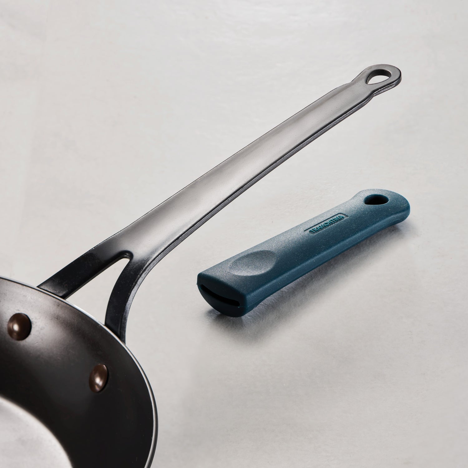 Ember Carbon Steel Fry Pan - with Silicone Grip