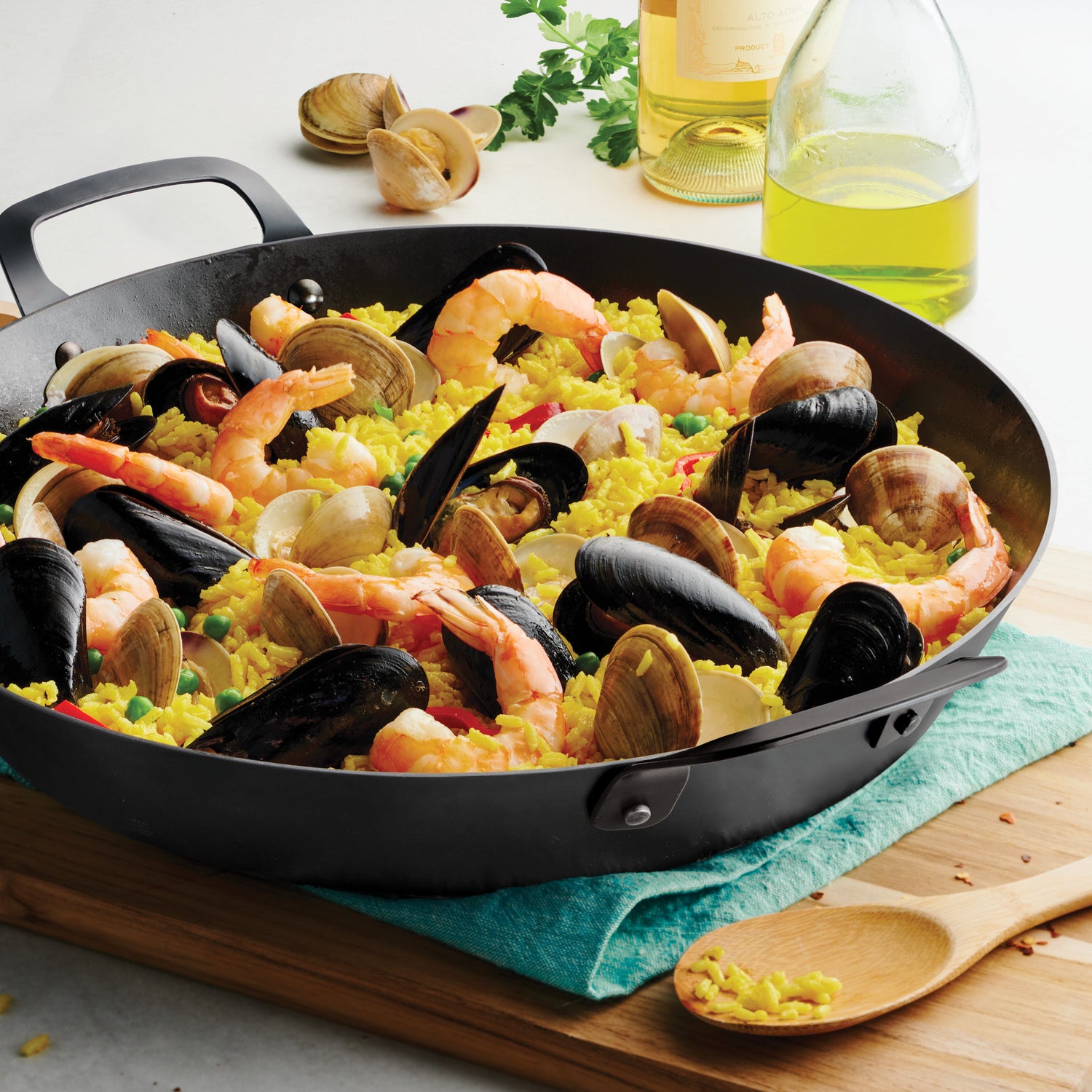 15 Inch Carbon Steel Paella Pan