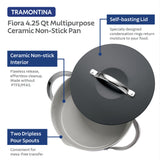 Fiora 4.25 Quart Multipurpose Ceramic Nonstick Pan