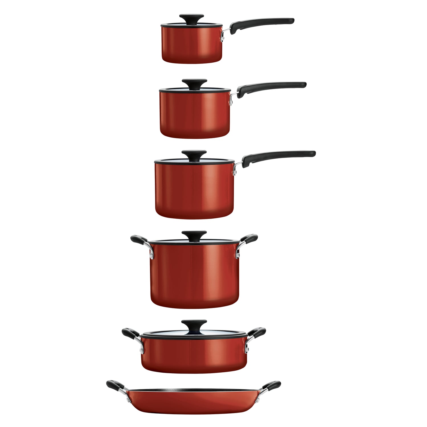 Nesting 11 Piece Nonstick Cookware Set
