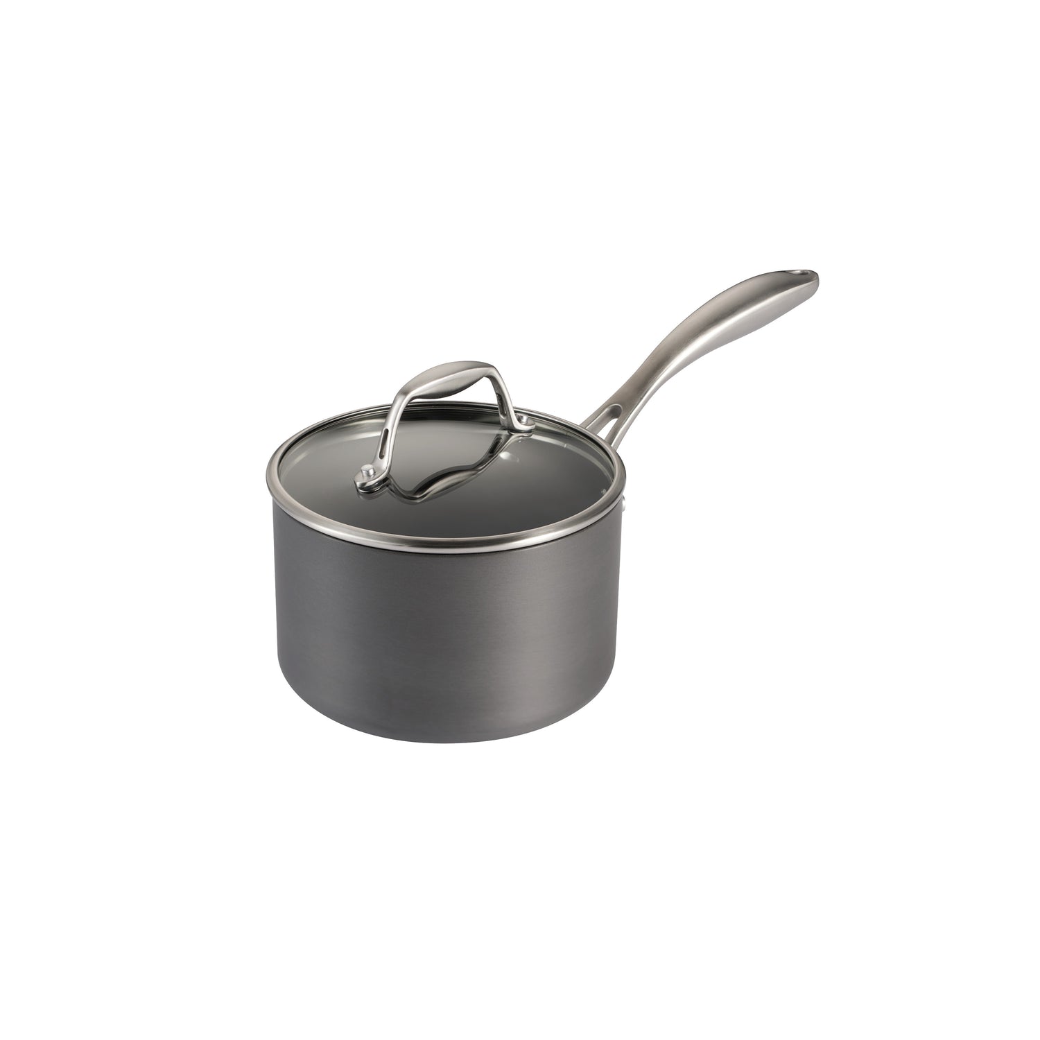 2 Quart Hard Anodized Nonstick Covered Sauce Pan