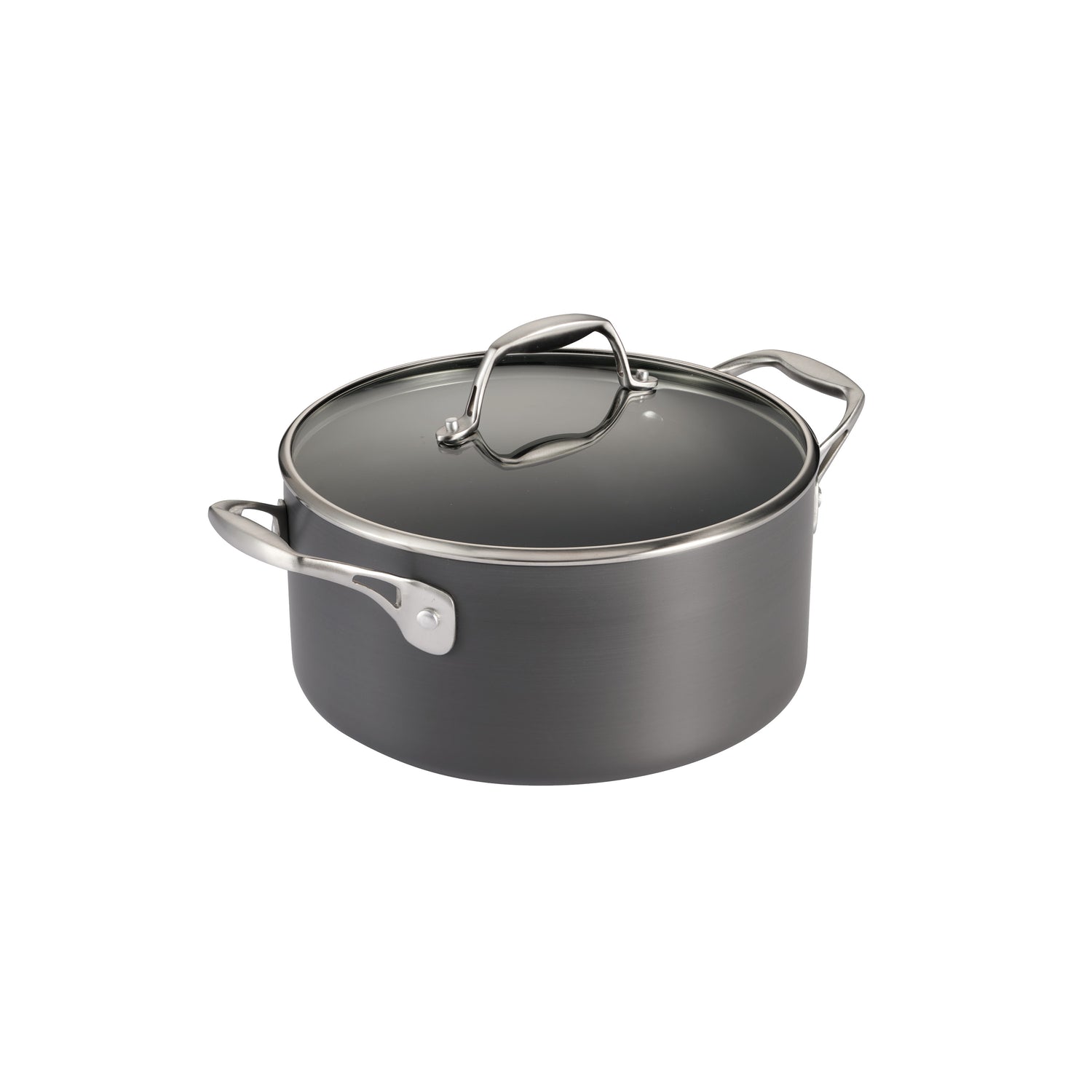 5 Quart Hard Anodized Aluminum Nonstick Covered Dutch Oven