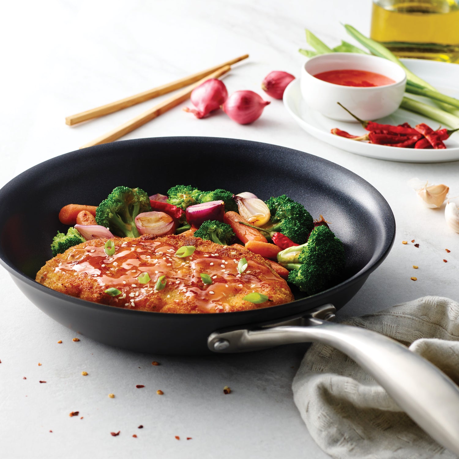 OnyxPro Hard Anodized Aluminum Fry Pan