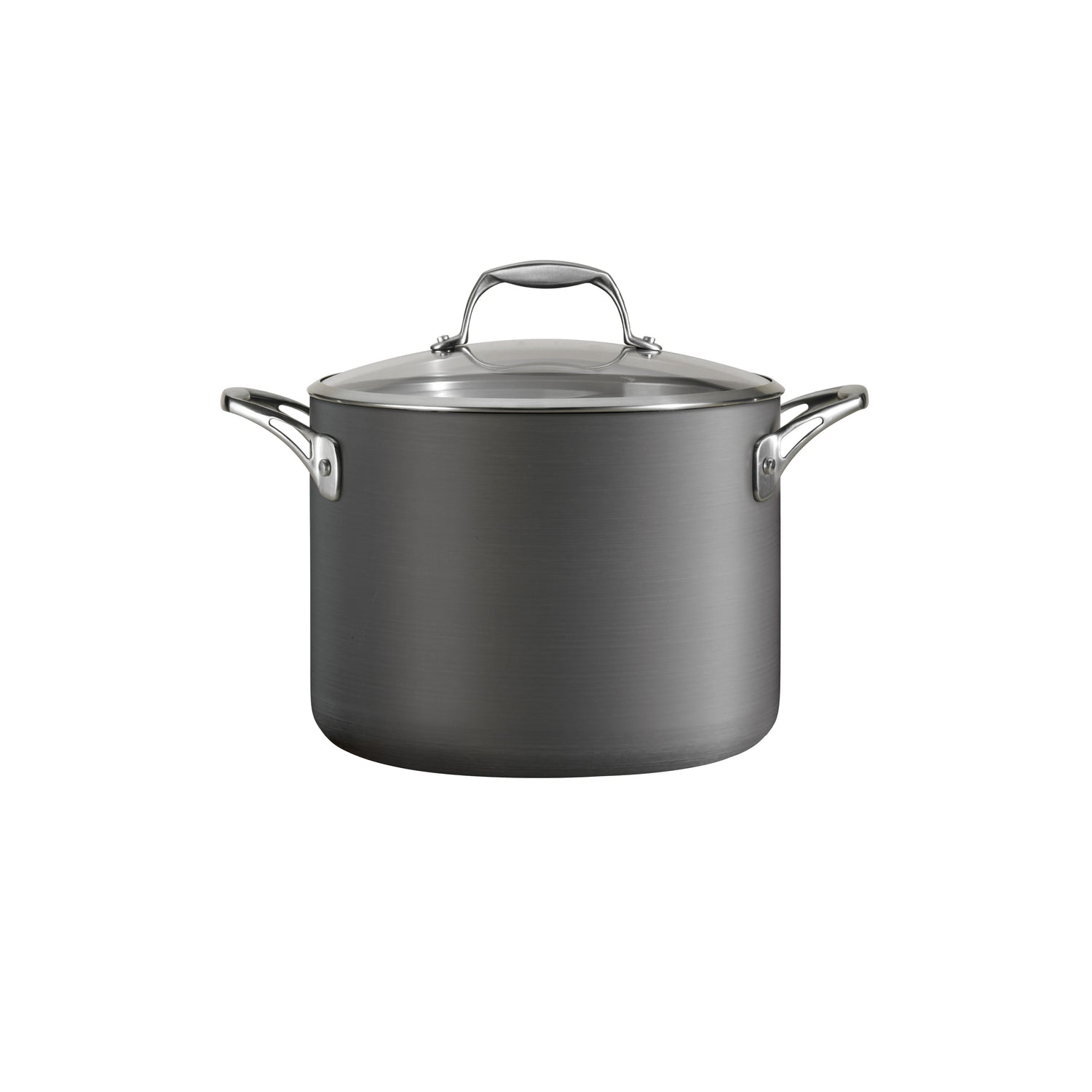 8 Quart Hard Anodized Aluminum Nonstick Covered Stock Pot