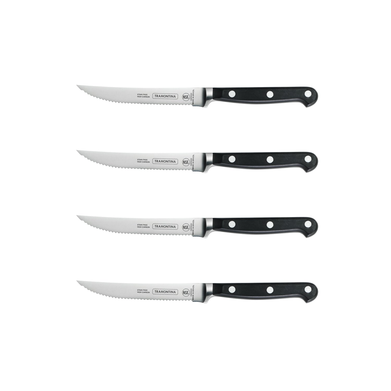 4-Piece Forged Serrated Steak Knife Set