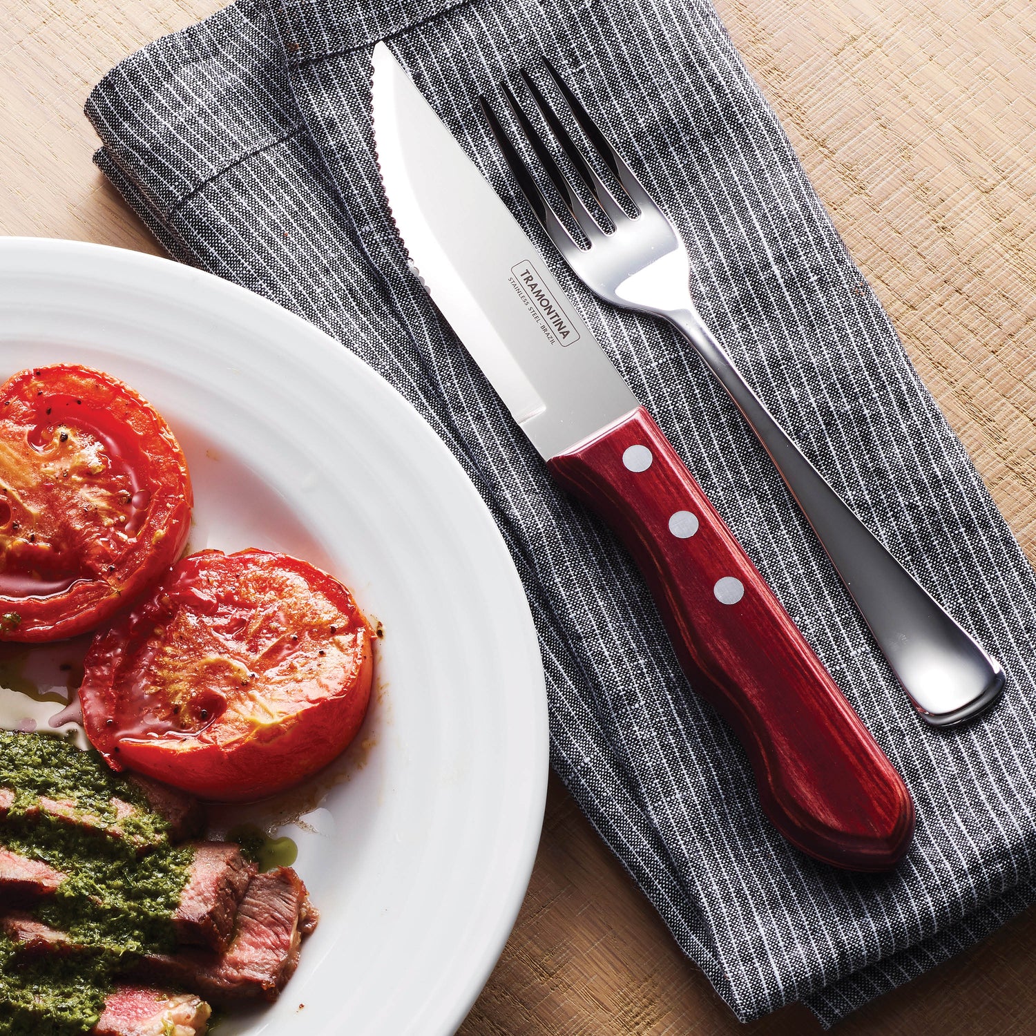 Porterhouse 4 Piece Steak Knife Set - Pointed