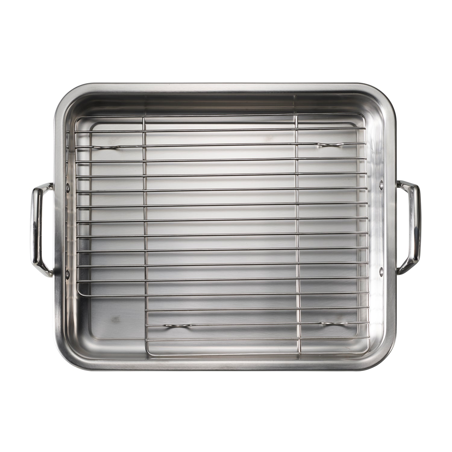 Prima Stainless Steel Roasting Pan - Includes Basting Grill