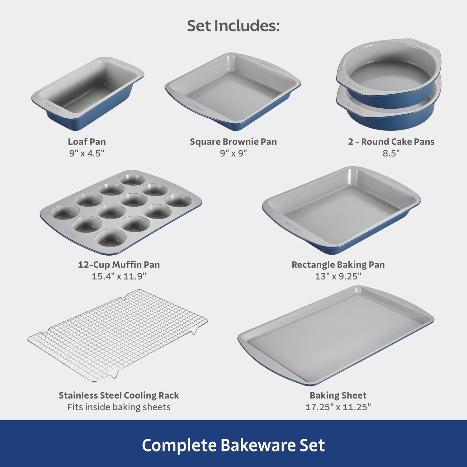 Rise Ceramic Nonstick Bakeware Set