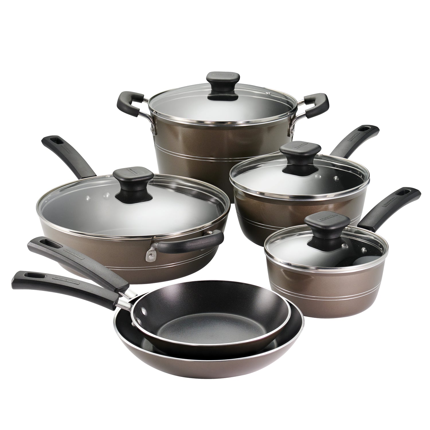 10 Piece Aluminum Nonstick Cookware Set