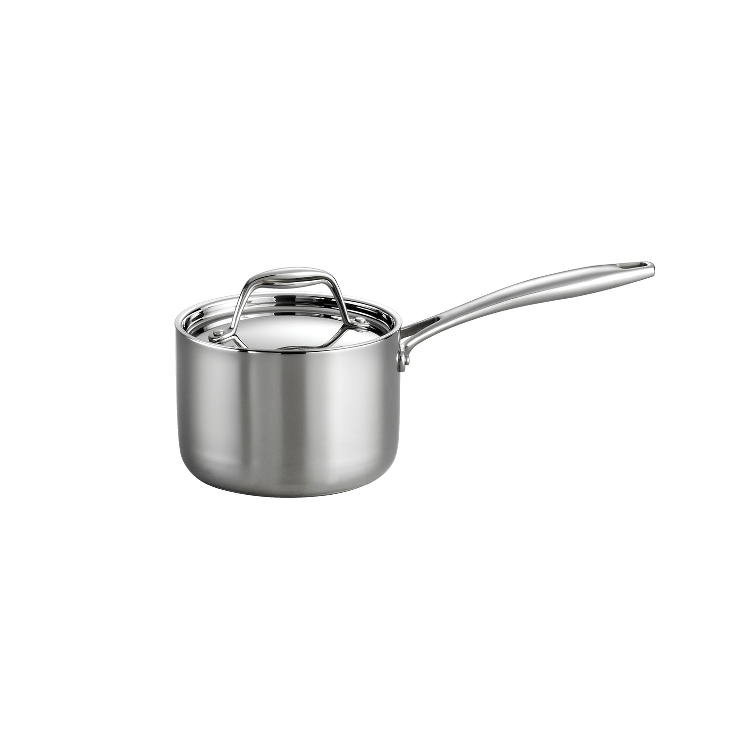 Tri-Ply Clad Stainless Steel Covered Sauce Pan
