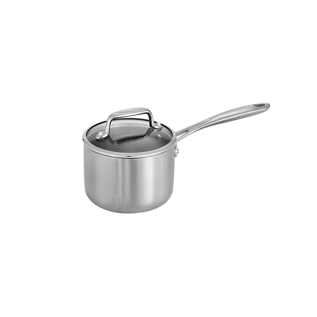 Tri-Ply Clad Stainless Steel 1.5 Quart Covered Sauce Pan