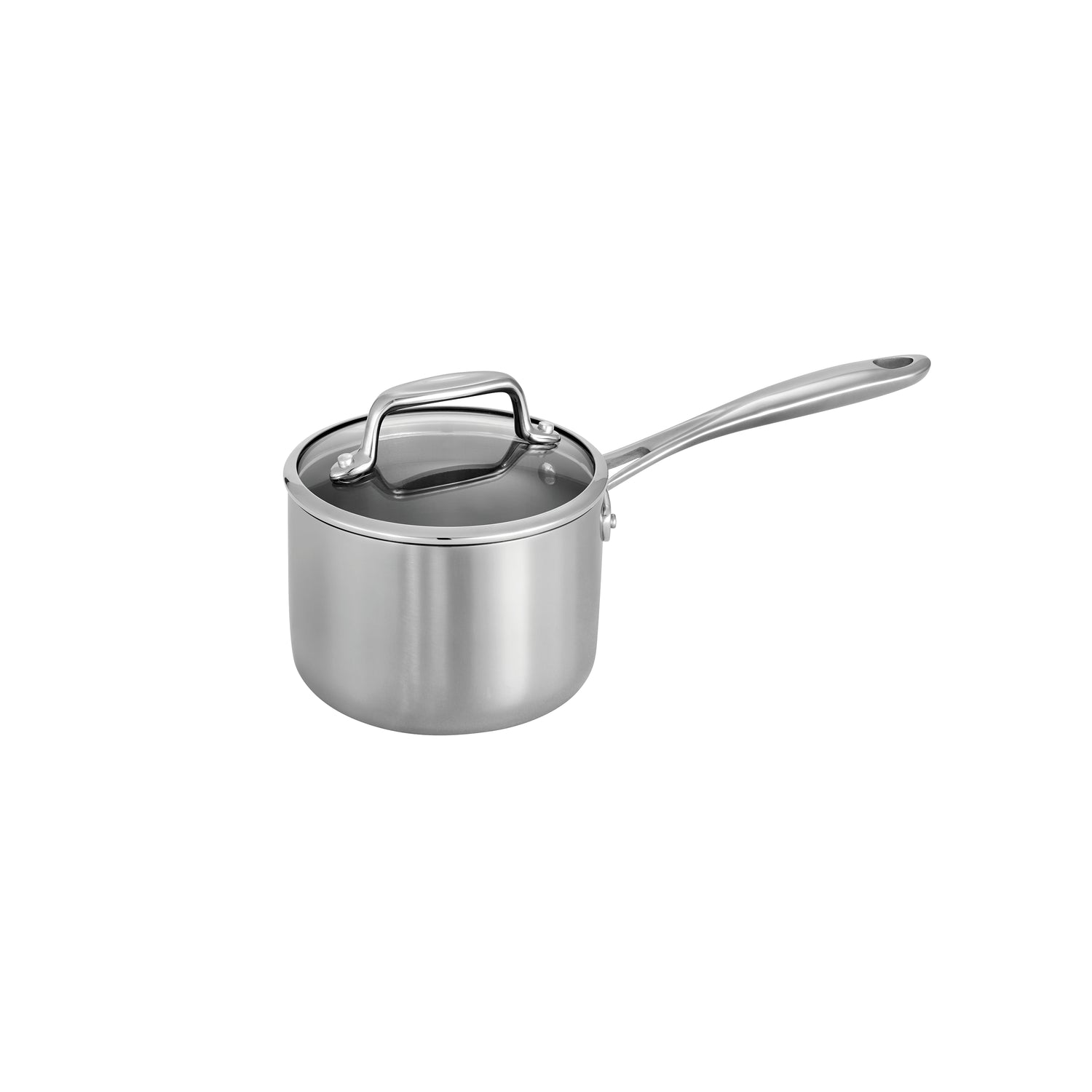Tri-Ply Clad Stainless Steel 1.5 Quart Covered Sauce Pan