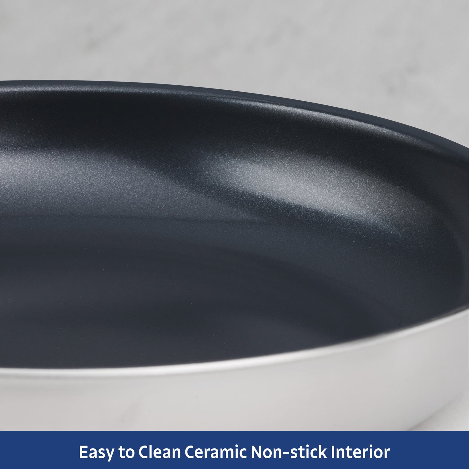 Tri-Ply Clad with Ceramic Interior Fry Pan
