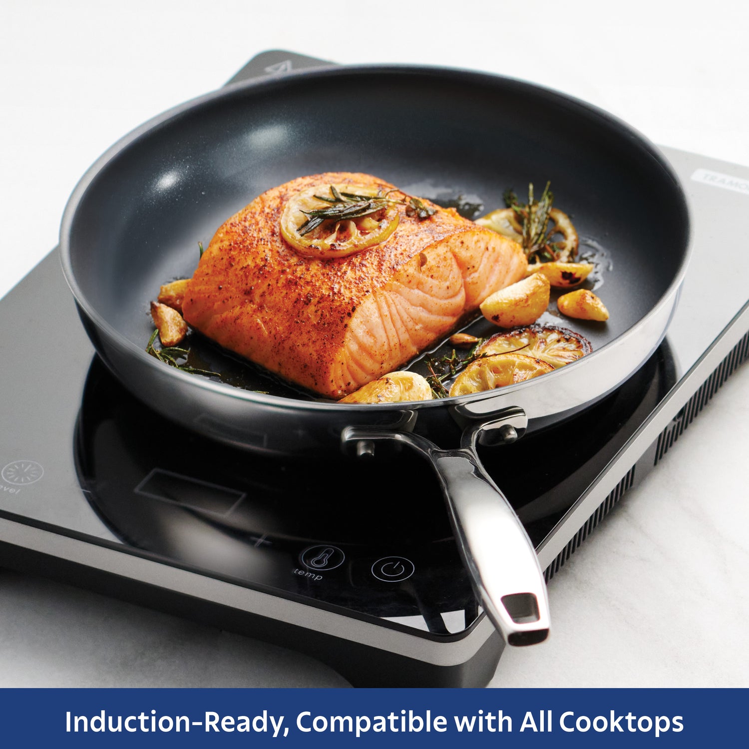 Tri-Ply Clad with Ceramic Interior Fry Pan