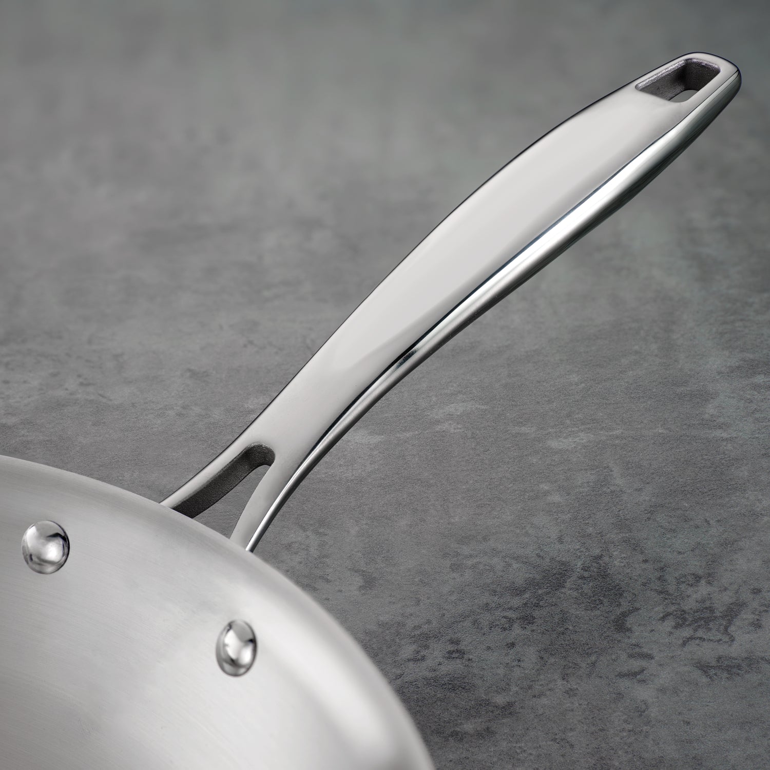 Tri-Ply Clad Stainless Steel Fry Pan