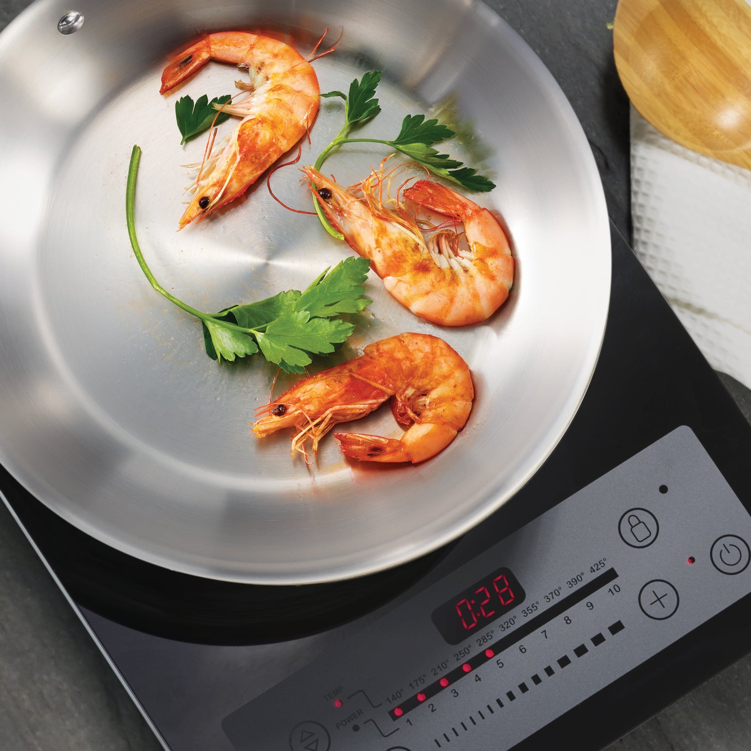 Tri-Ply Clad Stainless Steel Fry Pan