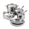 Signature 10 Piece Tri-Ply Clad Stainless Steel Cookware Set