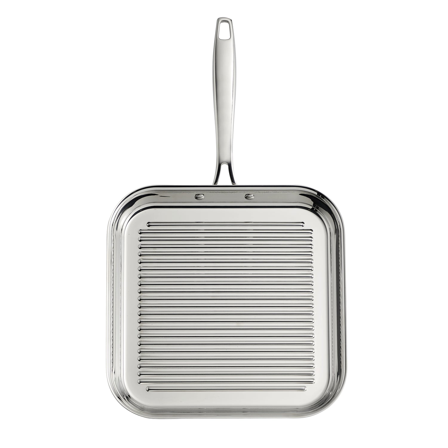 11 Inch Tri-Ply Clad Stainless Steel Square Grill Pan