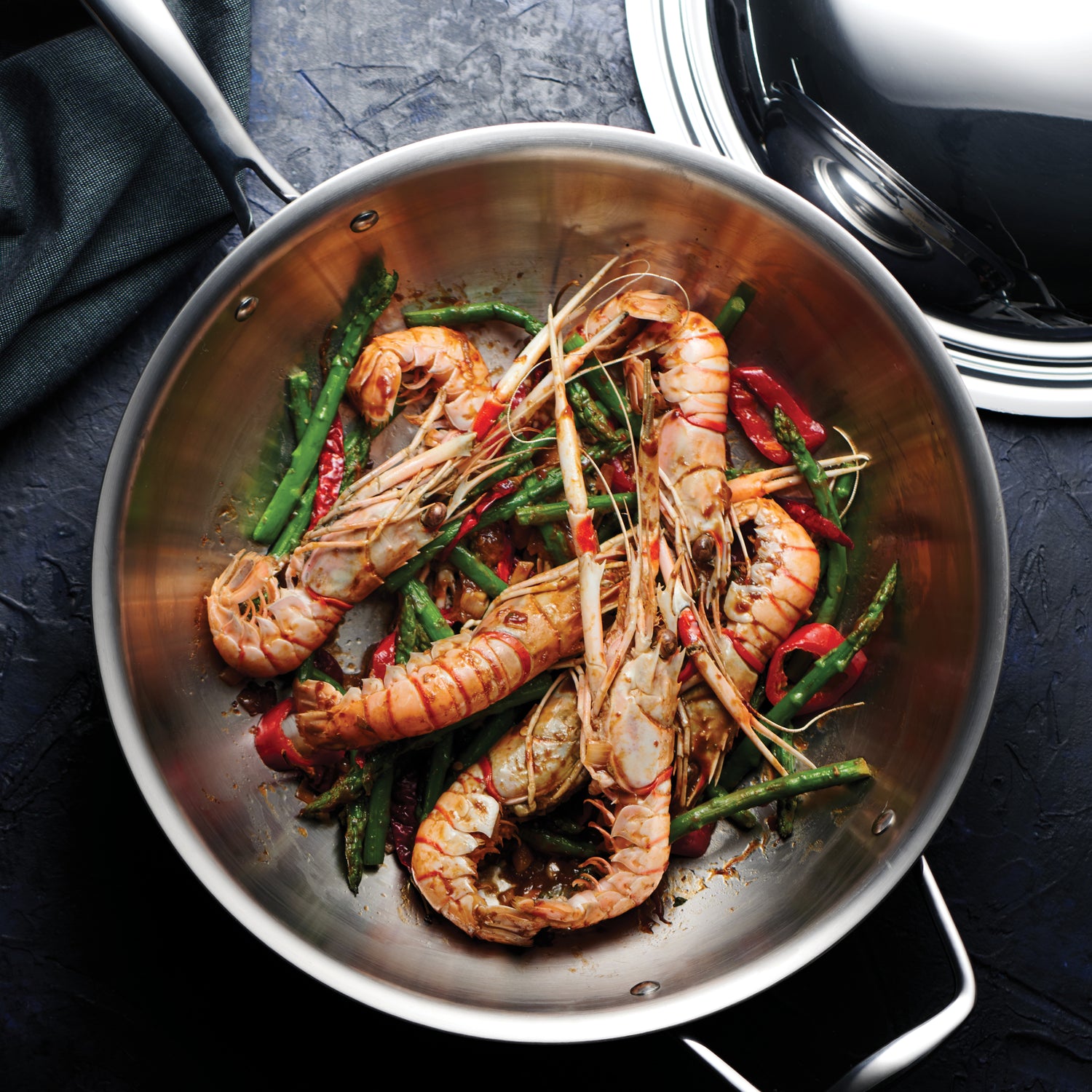 12 Inch Tri-Ply Clad Stainless Steel Wok