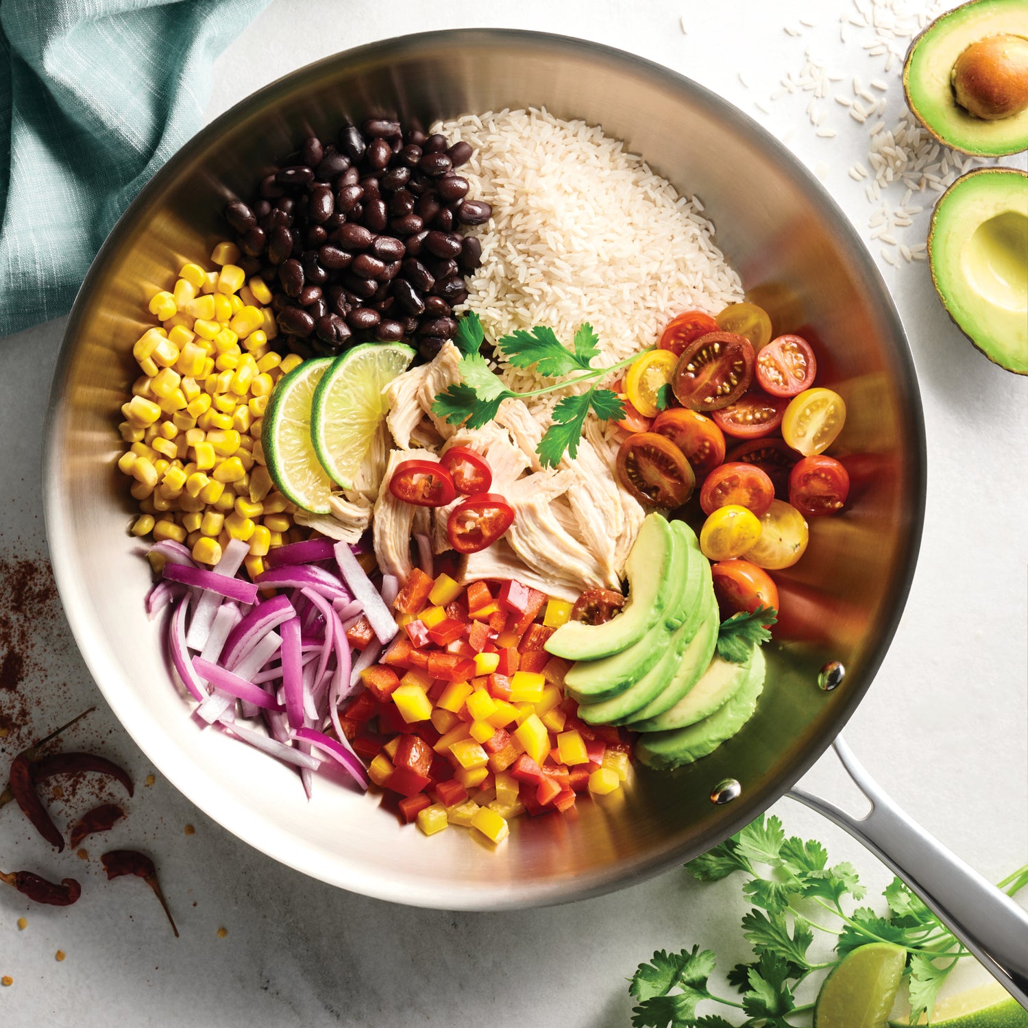 Tri-Ply Clad Stainless Steel Fry Pan