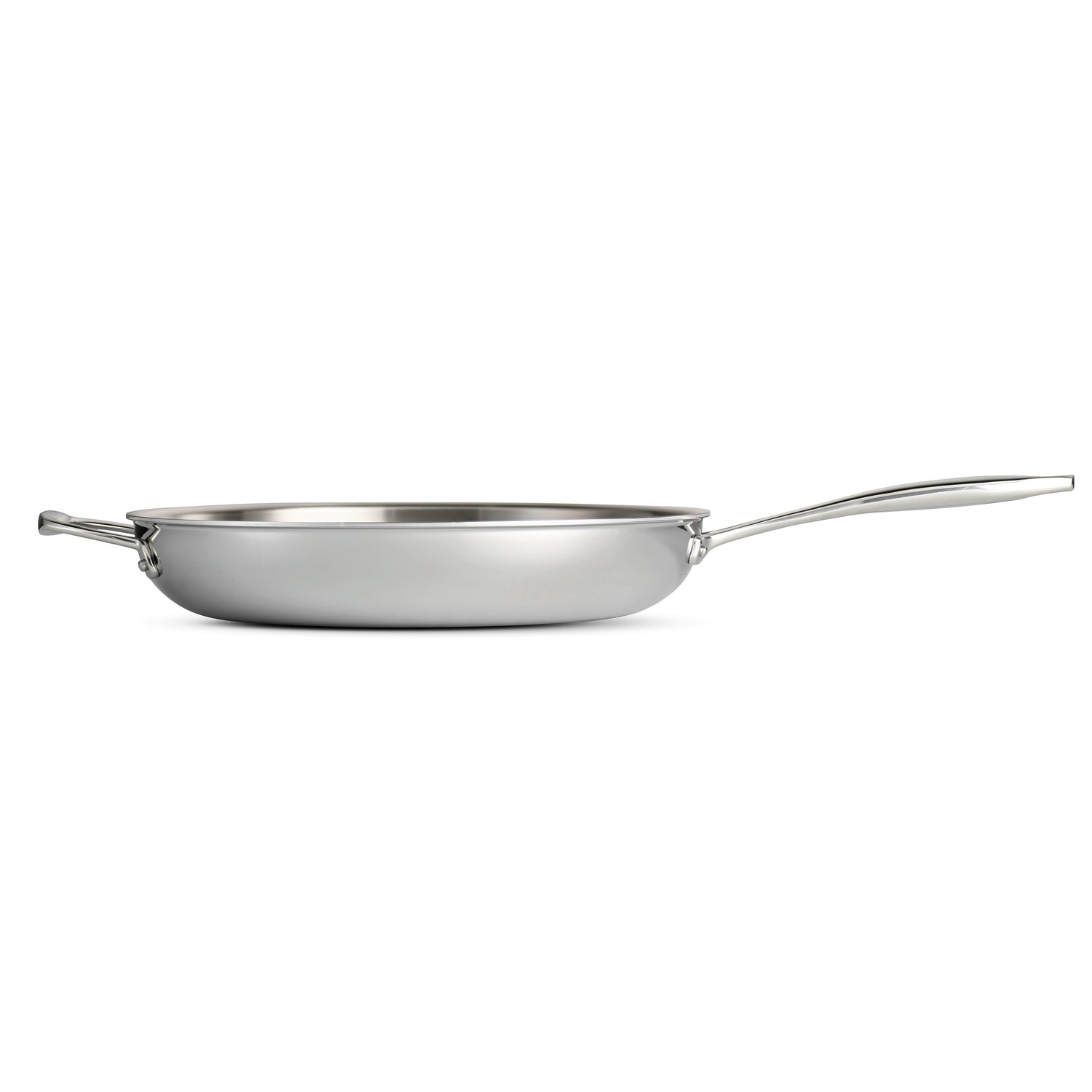 12 Inch Tri-Ply Clad Stainless Steel Fry Pan