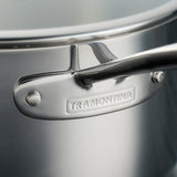 Tri-Ply Clad 12 Piece Stainless Steel Cookware Set with Glass Lids
